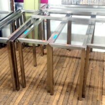Console Tables, Glass & Steel